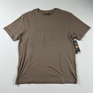 Leg3nd Discovery T Shirt Mens Large Brown Active Training Gym Short Sleeve